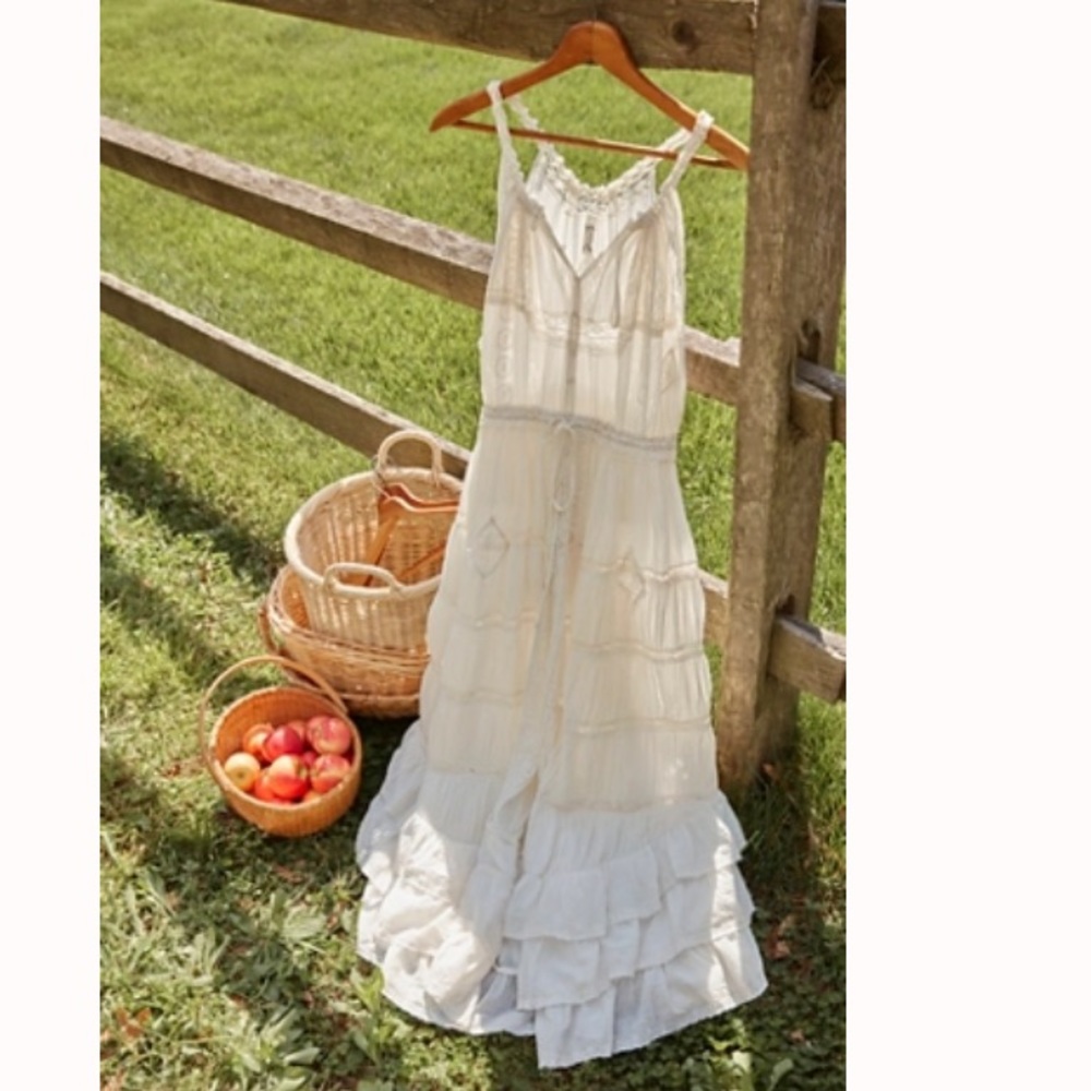 Free People White Lace Dress
